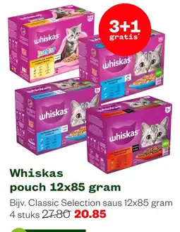 Welkoop Whiskas pouch 12x85 gram aanbieding