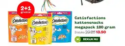 Welkoop Catisfactions kattensnacks megapack aanbieding