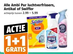 Poiesz Alle Ambi Pur luchtverfrissers, Antikal of Swiffer aanbieding