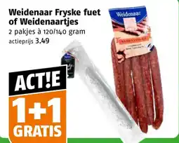 Poiesz Weidenaar Fryske fuet of Weidenaartjes aanbieding