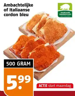 Poiesz Ambachtelijke of Italiaanse cordon bleu aanbieding