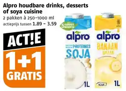 Poiesz Alpro houdbare drinks, desserts of soya cuisine aanbieding