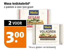 Poiesz Wasa knäckebröd aanbieding