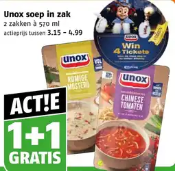 Poiesz Unox soep in zak aanbieding