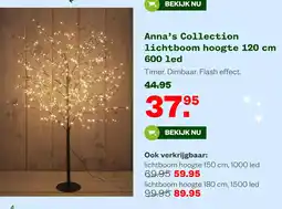 Welkoop Anna's Collection lichtboom hoogte 120 cm aanbieding