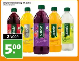 Poiesz Slimpie limonadesiroop aanbieding