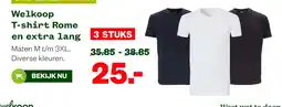 Welkoop Welkoop T-shirt Rome en extra lang aanbieding