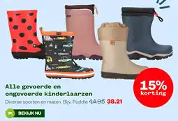 Welkoop Alle gevoerde en ongevoerde kinderlaarzen aanbieding
