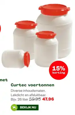 Welkoop Curtec voertonnen aanbieding