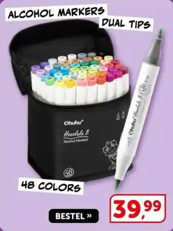 Ohuhu Honolula B Alcohol Markers