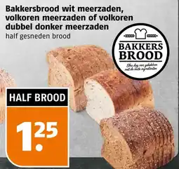 Poiesz Bakkersbrood wit meerzaden, volkoren meerzaden of volkoren dubbel donker meerzaden aanbieding