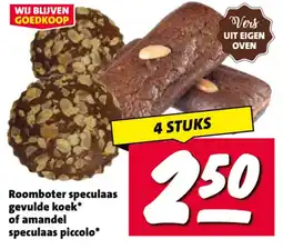 Nettorama Roomboter speculaas gevulde koek of amandel speculaas piccolo aanbieding