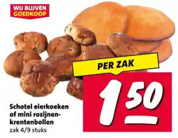 Nettorama Schotel eierkoeken of mini rozijnen-krentenbollen aanbieding