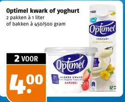 Poiesz Optimel kwark of yoghurt aanbieding