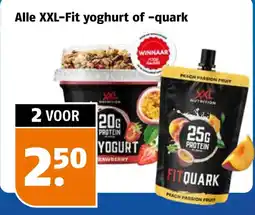 Poiesz Alle XXL-Fit yoghurt of -quark aanbieding