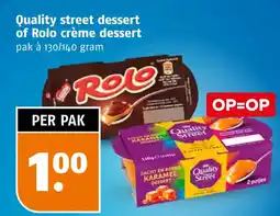 Poiesz Quality street dessert of Rolo crème dessert aanbieding