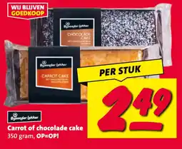 Nettorama Carrot of chocolate cake aanbieding