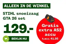 Welkoop STIHL snoeizaag GTA 26 set aanbieding