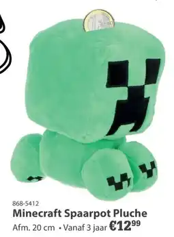 Marskramer Minecraft Spaarpot Pluche aanbieding