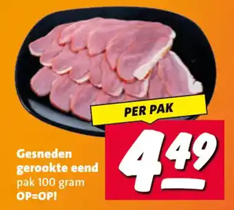 Gesneden gerookte eend