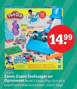 Marskramer Play-Doh Zoom Zoom Stofzuiger en Opruimset aanbieding