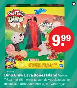 Marskramer Play-Doh Dino Crew Lava Bones Island aanbieding