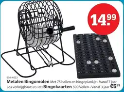 Marskramer Metalen Bingomolen aanbieding