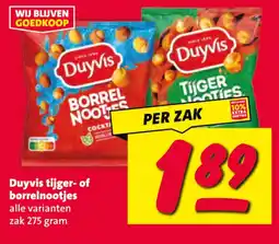 Nettorama Duyvis tijger- of borrelnootjes aanbieding
