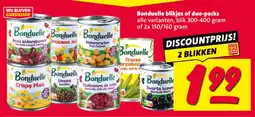 Nettorama Bonduelle blikjes aanbieding