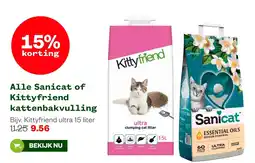 Welkoop Sanicat of Kittyfriend kattenbakvulling aanbieding