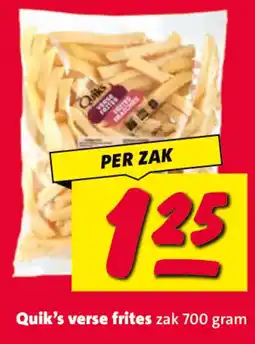 Nettorama Quik's verse frites aanbieding