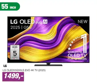 LG LG OLED55G56LS EVO 4K TV (2025)