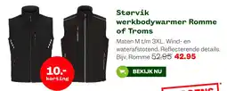 Welkoop Størvik werkbodyswarmer Romme of Troms aanbieding