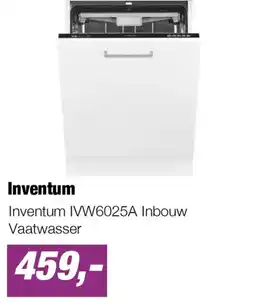 EP Inventum Inventum IVW6025A Inbouw Vaatwasser aanbieding