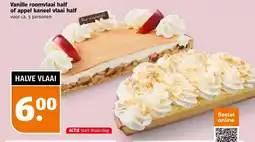 Poiesz Vanille roomvlaai half of appel kaneel vlaai half aanbieding