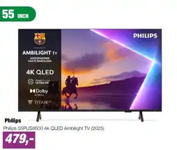 EP Philips Philips 55PUS8500 4k QLED Ambilight TV (2025) aanbieding