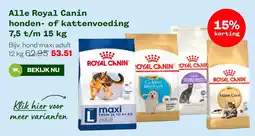 Welkoop Royal Canin honden- of kattenvoeding aanbieding