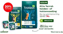 Welkoop YarrAh honden- of kattenvoeding aanbieding