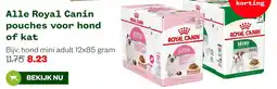 Welkoop Royal Canin pouches voor hond of kat aanbieding