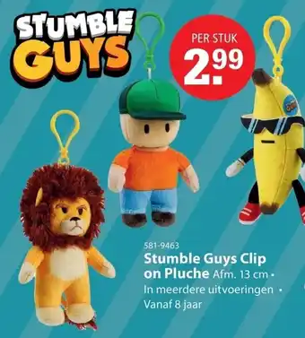 Stumble Guys Clip on Pluche