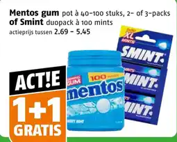 Poiesz Mentos gum of Smint aanbieding