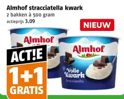 Poiesz Almhof stracciatella kwark aanbieding