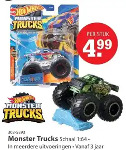 Marskramer Hot Wheels Monster Trucks aanbieding