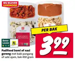 Nettorama Padifood bami of nasi goreng aanbieding