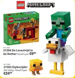 Marskramer lego minecraft 21266 de lavastrijd in de nether aanbieding