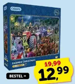 Boekenvoordeel Gibsons farmer christmas aanbieding