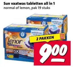 Nettorama Lenor vaatwas tabletten all in 1 aanbieding