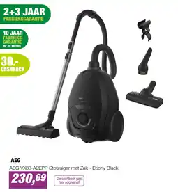 EP AEG AEG VX83-A2EPP Stofzuiger met Zak - Ebony Black aanbieding