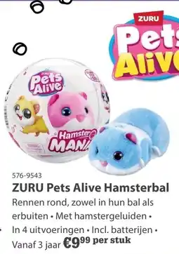 Marskramer Zuru pets alive hamsterbal aanbieding