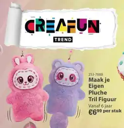 Marskramer creafun trend maak je eigen pluche tril figuur aanbieding